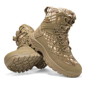 Botas Ligeras y Transpirables para Hombre para Entrenamiento de Combate con Absorción de Impactos, Zapatos Tácticos de Senderismo, Botas de Caza Estilo Martin para Exteriores - Product Image 6