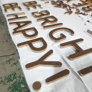 Insegna 3D Personalizzata in Acciaio Inox Lucidato a Specchio con Retroilluminazione LED, Lettere Alfabetiche con Finitura Dorata <span class=keywords><strong>per</strong></span> Pubblicità di Aziende e Centri Commerciali - Product Image 6