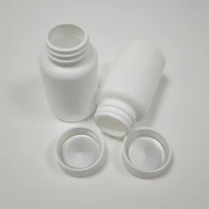 Vente en gros Bouteille en plastique recyclable Conteneur de bouteille de capsule HDPE PET avec bouchon à l'épreuve des enfants