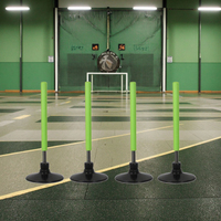 Nouvelles Poteaux d'Agilité Portables 2026 pour Entraînement de Vitesse, Poteaux de Marquage de Slalom pour Équipement d'Entraînement de Basketball, Football et Soccer