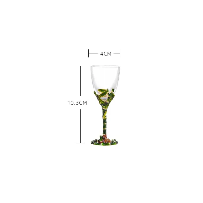 レイモンドライト高級小型ワイングラス艶をかけられたガラスカップ茎付きショットグラス