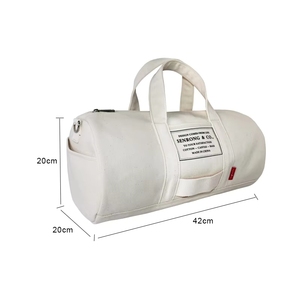 Waterproof Canvas Weekender <b>Leather</b> Overnight Handbag 2026 Oversized Travel Duffel Bag - Product Image 2