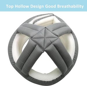 Casco de Seguridad Ajustable para Personas Mayores, Transpirable, Suave, Anticaídas, Protección para la Cabeza, para Recuperación de Lesiones, con Malla Interior Gris - Product Image 2