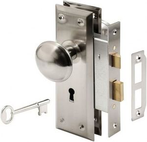 Juego de Cerradura de Embutir WEKIS para Puerta Corredera de Madera, de Aleación de Zinc y Acero, Antirrobo, Impermeable, Antioxidante, con Recubrimiento en Polvo, para Interiores - Product Image 2