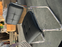 Chaise de bureau exécutive à dossier haut en cuir PU, pivotante à 360°, réglable en hauteur, idéale pour les salles de conférence, les réceptions et les visiteurs