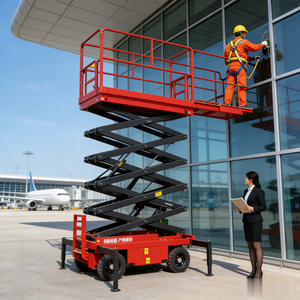 5M 6M 8M 9M 10M 12M AC or Battery Single Mast Aerial <b>Work</b> <b>Aluminum</b> Mast Lift <b>Platform</b> With CE Certificate - Product Image 1