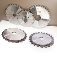 Lame de scie circulaire industrielle en carbure de tungstène à haute fréquence, à rainures simples/doubles, pour la découpe du bois sur scie à table coulissante, blanche