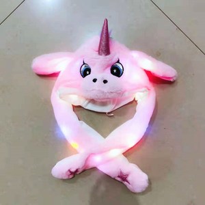 Dễ thương vui Panda Mũ mùa đông với ánh sáng LED di chuyển tai và nhảy Bunny đồ chơi cho trẻ em PP bông đầy sang trọng Quà Tặng - Product Image 6