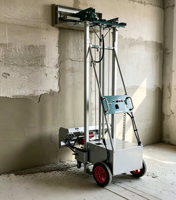 Automatic Wall Rendering Machine for Cement & Mortar Portable High Efficiency Plastering Robot for Professional Contractors