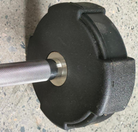 Ensemble d'haltères/haltères Poids libres Force Trainiung Acier Caoutchouc Enduit Tête Ronde Commercia Home Gym Fitness Equipment