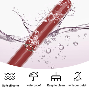 10 Modi Vibrationsfunktion Tragbarer Roter Lippenstift-Vibrator mit Reinigungsabdeckung Klitorale <span class=keywords><strong>Stimulation</strong></span> Kleiner Mini-<span class=keywords><strong>Bullet</strong></span>-Vibrator für Frauen - Product Image 4