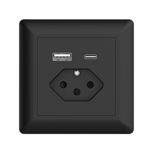 LEISHEN <span class=keywords><strong>Suiza</strong></span> estándar de alta calidad doble suizo enchufes de pared con tablero grande PC Socket Panel 16A 250V salida - Product Image 1