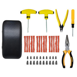 Kit de Reparación de Neumáticos Wantu, Juego de 12 Piezas de Acero para Autos, Motocicletas, Camionetas, Viajes Familiares por Carretera - Product Image 1