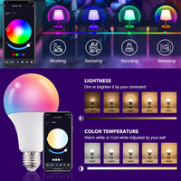 Ampoule LED RGB E27, projecteur, AC 85-265V, ampoules LED 5W 10W 15W, contrôle IR par application, ampoule LED intelligente RGBW, décoration intérieure