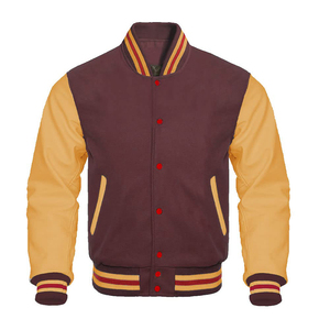 Chaquetas Varsity Letterman Lisas al por Mayor para Estudiantes Universitarios, Temporada de Invierno, Bordado en Varios Colores para Hombre - Product Image 6