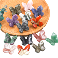 Vente en gros de sculptures de papillons en cristal naturel 3D gravées de la marque SJ - Sculptures de pierres précieuses de guérison tendance de la mode artisanale