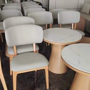 Silla de Hotel Gris Verde, Madera de Abedul, Relleno de Espuma, Estable, para Uso en Interiores - Product Image 3