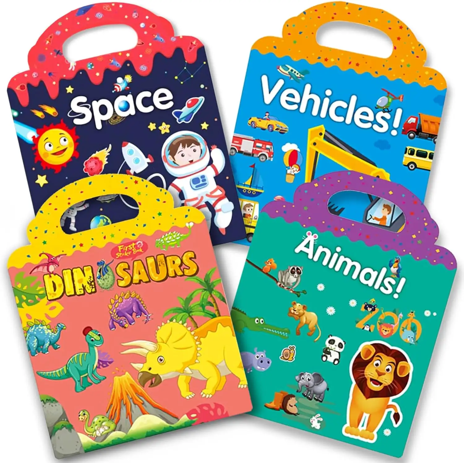 Children Scene Stickers Books Reusable DIY Puzzle Stickers For Kids Early Educational Cognition Learning Toys For Child Gift