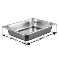 Outdoor Restaurant Edelstahl Gn Pfanne Lebensmittel behälter 4 Pfanne Dampf tisch Buffet Gn Food Pan