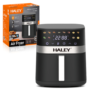 Friggitrice ad Aria HALEY Grande 2800W con Schermo a Colori Full Touch, 8 Modalità Preimpostate, 360° °   Forno ad Aria Calda Senza Olio con Finestra Visibile, Certificato CE GS, OEM ODM Personalizzabile - Product Image 1