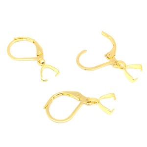 Stainless Steel French Ear <b>Hooks</b> With Seed Shaped Clasps For Everyday Wear Silver Gold Color Stud <b>Earrings</b> - Product Image 5