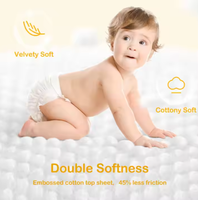 Ventes chaudes de couches pour bébés douces en gros, produits d'hygiène pour enfants, couches jetables pour bébés avec bande magique