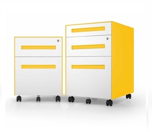 Đồ Nội Thất Văn Phòng Tủ Hồ Sơ Đứng 3 Ngăn Kéo Di Động Bằng Gỗ Nguyên Khối Tủ Hồ Sơ Bệ Chống Cháy Để Đựng Đồ - Product Image 2