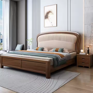 <span class=keywords><strong>Cama</strong></span> Moderna <span class=keywords><strong>de</strong></span> Madera con Cabecera Acolchada, Diseño con Almacenamiento, Estructura <span class=keywords><strong>de</strong></span> Madera Maciza para Muebles <span class=keywords><strong>de</strong></span> Dormitorio <span class=keywords><strong>de</strong></span> Lujo - Product Image 2