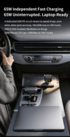 Cargador de Coche con Encendedor de Cigarrillos Retráctil Doble, Carga Rápida PD, Cables USB-C Retráctiles con Puertos USB-C y USB-A