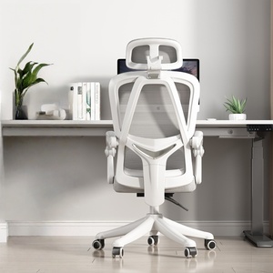 Chaise de <span class=keywords><strong>bureau</strong></span> ergonomique moderne en maille respirante, dossier élévateur rotatif, chaise d'ordinateur, chaise à dossier haut avec accoudoirs articulés - Product Image 5