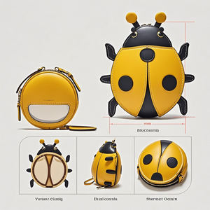 定制瓢虫甲虫形状的ITA包，带拉链封口，不同设计形状的个性化配件存储 - Product Image 3