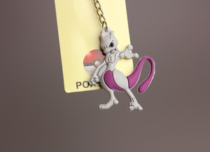 พวงกุญแจ pokemones 4รูปแบบพวงกุญแจยาง articuluno mewtwo <span class=keywords><strong>zapdos</strong></span> พวงกุญแจ3D สำหรับเด็ก - Product Image 3