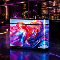 Écran LED portable pour DJ, écran LED mince pour extérieur, mur vidéo LED, comptoir d'accueil, table de DJ, console de table, P1.86 P2.5