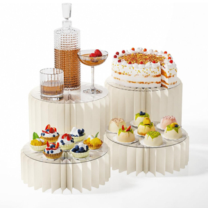 Soportes cilíndricos encriptados <span class=keywords><strong>de</strong></span> 60 niveles para buffet, exhibidores <span class=keywords><strong>de</strong></span> comida para mesa, pedestales para fiestas, set <span class=keywords><strong>de</strong></span> exhibición para mesa <span class=keywords><strong>de</strong></span> postres, exhibidor <span class=keywords><strong>de</strong></span> cupcakes - Product Image 1