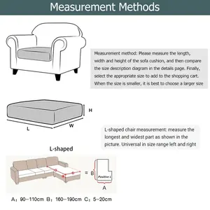 <span class=keywords><strong>Funda</strong></span> de Sofá Elástica Jacquard Impermeable Moderna para Sala de Estar <span class=keywords><strong>Asiento</strong></span> Seccional con Delicado Patrón de Plantas Estilo Liso - Product Image 6