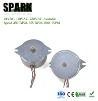 Moteur synchrone à aimant permanent OEM 49 mm 24 V CA 250 tr/min bidirectionnel à couple élevé pour le contrôle des vannes certifié CE