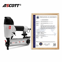 Outil de clouage pneumatique compact 18GA F5040 pour le travail du bois et le bricolage, pistolet à clous et agrafeuse 2-en-1 pour finitions