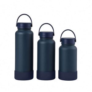 Frasco de vacío de doble pared de 1000Ml, botella de agua deportiva aislada de acero inoxidable con tapa de doble uso - Product Image 1