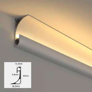 Profilo in alluminio a Led per battiscopa - Product Image 1