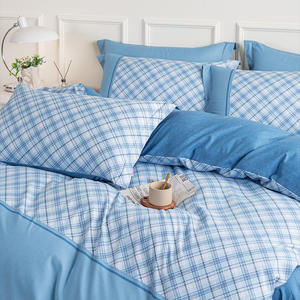 Juego de Ropa de Cama de Cuatro Piezas de Color Sólido Duoxiangmeimiankang, Talla L, Poliéster, Teñido Reactivo, Uso Doméstico, Cuatro Estaciones - Product Image 3