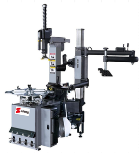 Machine de changeur de pneus sans levier à poteau central pour les magasins de pneus à grand volume Machine à pneus à bras à double assistance - Product Image 1