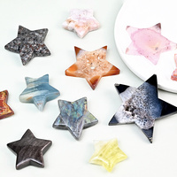 Prix d'usine – Sculptures manuelles en agate cornaline naturelle, formes étoilées, matériaux mixtes, pour la lithothérapie