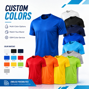 Camisetas Deportivas Personalizadas con Logotipo, 100% Poliéster, de Secado Rápido, al por Mayor, Lisas, Transpirables, para Impresión, en Grandes Cantidades - Product Image 3