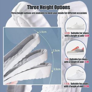 Solette in Memory Foam 4D per Aumento di Altezza, Rialzo per <span class=keywords><strong>Tallone</strong></span>, Morbide, Traspiranti, Assorbimento degli Urti, Anti-Fatica per Uomini e Donne - Product Image 3