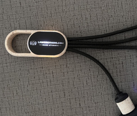 Vente en gros de câble de chargement LED 3 en 1 en paille de blé câble lumineux chargeur de téléphone portable câble Usb lumineux avec crochet