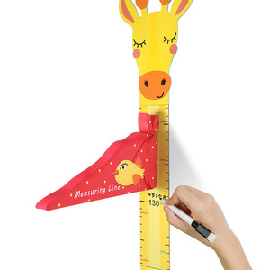 Pegatinas de Pared Tridimensionales para Jardín de Infancia, Medición de Altura para Niños, Material EVA de Dibujos Animados, Ballena, Pato Amarillo - Product Image 1