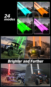 Projecteurs laser RGBW Sky Tracer Spot Beam pour tout-terrain avec contrôle APP et RF pour ATV, UTV, RZR, SXS, Polaris, camion, bateau, Can-Am - Product Image 4