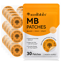 Acentiallabs – Lot de 30 Patchs Transdermiques Biodégradables pour l'Équilibre Métabolique, Soutien Calme et Concentration (MB Patches) pour Hommes et Femmes