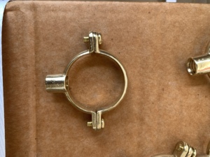 Copper Pipe <b>Clamp</b> for Water Supply Heavy Duty Brass Pipe Holder - Product Image 3