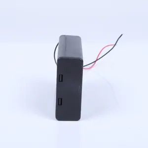 High Quality 3AA Black Battery Holder/Case/Box With Cover And Switch